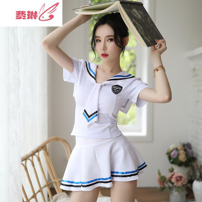 性感水手服情趣内衣惑套装清学生制服短裙表演出衣服费琳