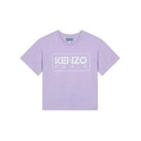 高田贤三(Kenzo)女孩运动短袖T恤棉质圆领直下摆舒适百搭夏季套头