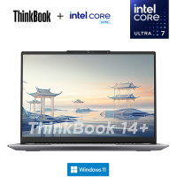 ThinkPad ThinkBook 14+ 0TCD 14英寸标压便携轻薄笔记本电脑 (英特尔Evo平台认证酷睿Ultra7 155H 16G内存 512G固态 2.5K)