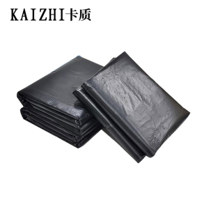 卡质(KAZHI) 黑色平口垃圾袋 大号加厚90*110cm 3.3丝 50个/件
