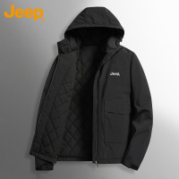Jeep吉普男士棉衣冬季新款潮牌休闲棉服加厚保暖宽松连帽外套男装