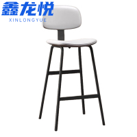 鑫龙悦吧台椅白色把