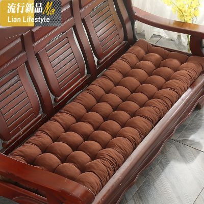 加厚实木沙发垫四季通用长条垫子老式木质三人位座垫红木沙发坐垫 三维工匠