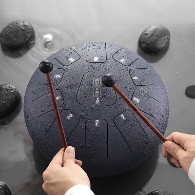 空灵鼓初学者忘忧鼓色空鼓手碟鼓无忧钢舌玄空鼓儿童成人打击乐器方11音10寸（备注颜色）