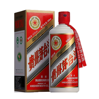 茅台 贵州茅台酒 五星茅台 53度 500ml*1瓶 酱香型 收藏纪念 商务宴请