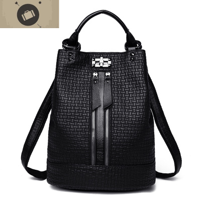 超火双肩包女2019新款韩版时尚大容量水桶包单肩个性女士旅行背包艾狄伊娃