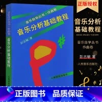 [正版]音乐分析基础教程 音乐自学丛书 作曲卷 彭志敏 人民音乐出版社 主题形象旋律节奏曲式比例和声调性音响分析还原集