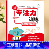 专注力训练(听觉) [正版]小学生专注力训练6岁以上 6-7-8-9-10岁 一年级二提高提升孩子的注意力儿童书籍 视觉