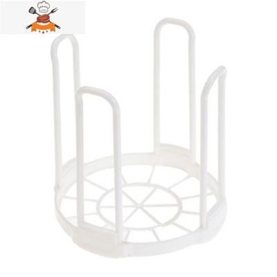 可伸缩放子厨房置物架沥水架塑料家用餐具简易碗碟收纳架 敬平 白色(简易款 1个)碗口12cm以内餐具架