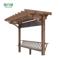 喜力健 防腐木单边葡萄架 长3M*宽8.5*8.5CM-网格 个