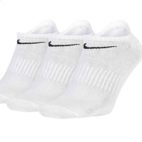 NIKE耐克袜子运动休闲舒适透气男女袜三双装SX7678-100 C