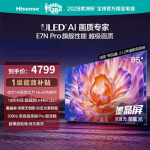 海信电视 65E7N Pro 65英寸信芯芯片H6 U+Mini LED墨晶屏 300Hz高刷DeepSeekAI智能