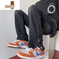 YANXU190cm加长牛仔裤男高个子宽松直筒裤子青少年120夏季110长裤115