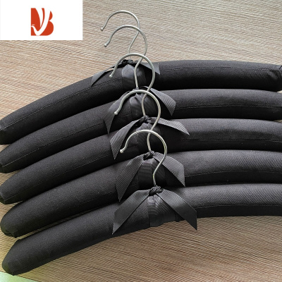 三维工匠帆布衣架包布衣挂海绵衣服挂加厚婚纱家用衣服撑子防滑衣撑