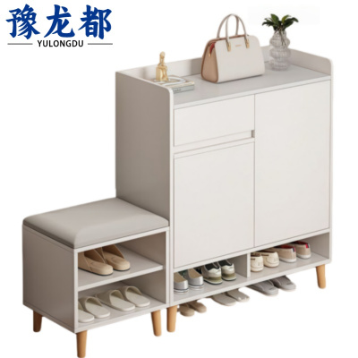 豫龙都 鞋柜+换鞋凳