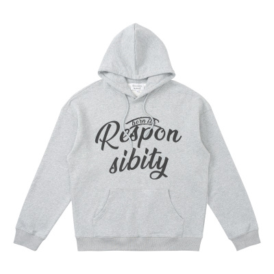 HLCOMANRPBBRAND潮牌字母印花宽松连帽休闲卫衣英文图案发泡帽衫情侣服卫衣