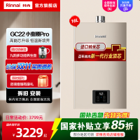 [小蛮腰PRO]林内16升家用恒温燃气热水器16GC22节能ECO变频恒温 同款GD32