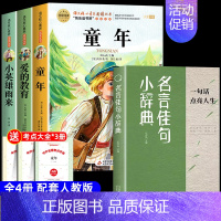 [4册 送考点]六年级上册必读+写作素材积累 [正版]全套3册 童年爱的教育和小英雄雨来六年级上册必读的课外书老师经典书