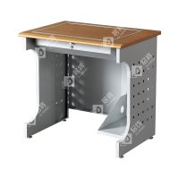 居将 JJ4012434 隐藏式翻转电脑桌培训桌教室机房多媒体学习桌办公桌D款单人位