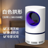 三维工匠灭蚊灯家用光催化婴儿孕妇卧室usb物理紫外线光触媒餐厅用家用宿舍户外led插电电击捕 白色方形[自带U