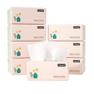 艾逸瑶选 原生木浆粉色生活200张8包软纸抽 170mmX120mm(四层) AYYX008-8