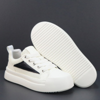 男鞋夏季透气新款厚底小白鞋百搭轻便真皮板鞋小众时尚休闲鞋