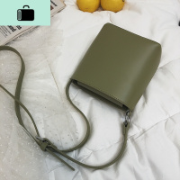 上新质感小众小包包女2020新款韩版简约复古水桶单肩包化妆斜挎包NEW LAKE女斜挎包