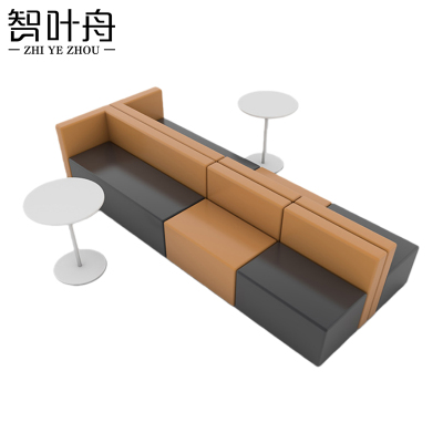 智叶舟组合沙发320*120*70cm+茶几*2套