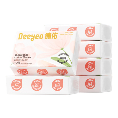 德佑绵柔纸110抽*6包*1提丝柔细腻乳霜10040135