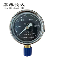 嘉禾长久 压力表(黑底) Y60 1.6级 0-1000KPA 块