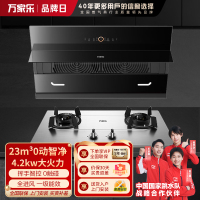 万家乐 烟机灶具两件套 AL5+KA031 22立方侧吸 自动清洁抽油烟机4.2kw燃气灶 烟机灶具家用套餐