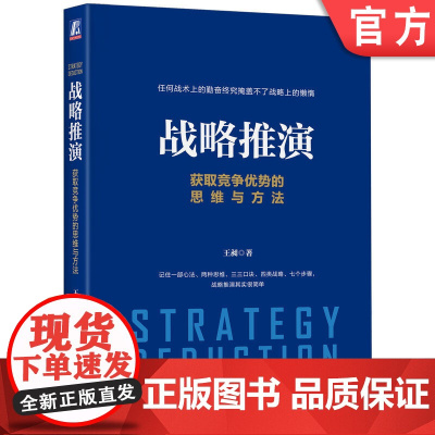 正版 战略推演 获取竞争优势的思维与方法 王昶 心法 思维 要素 类型 客户选择 价值定位 机会洞察 目的 逻辑 研