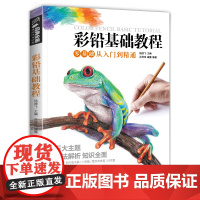 经典全集 彩铅基础教程彩色铅笔画零基础入门教材自学手绘本插画临摹初学者儿童成人书籍风景动物多肉植物花卉美食篇画册 杨建飞