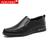 奥康男鞋商务休闲鞋子男士休闲鞋气垫后跟百搭男休闲皮鞋
