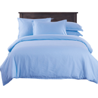 美帮汇宾馆四件套酒店用全棉全棉床单被套1.2床单人三件套 床套