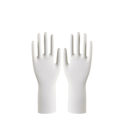 山之只 一次性丁腈手套 白色12寸50只/盒