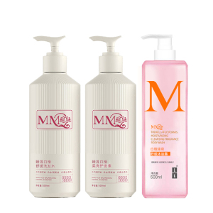 MMQ 睡莲白檀洗护沐3件套(洗发水500ml+沐浴露500ml+护发素500ml)1500ml/套