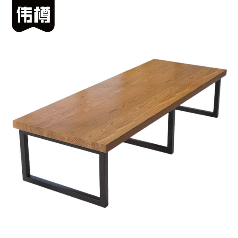 伟樽实木会议桌480*120*75cm张