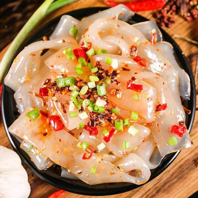 即食东北大拉皮鲜凉皮特色凉拌小吃3斤大拉皮+6粉料6辣椒油6芝麻酱