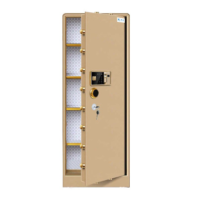 臻远全钢实心防盗保险柜 高150cm指纹款土豪金色