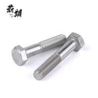 蔚期 GB5782不锈钢外六角头螺栓 M6*50半牙 个
