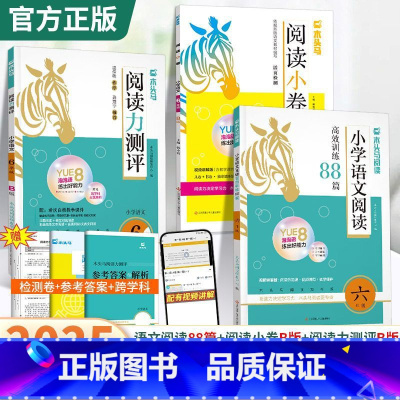 [下册3本]测评B版+88篇+阅读小卷B版 小学一年级 [正版]阅读力测评一二三四五六年级上册下册阅读小学语文阅读高效训