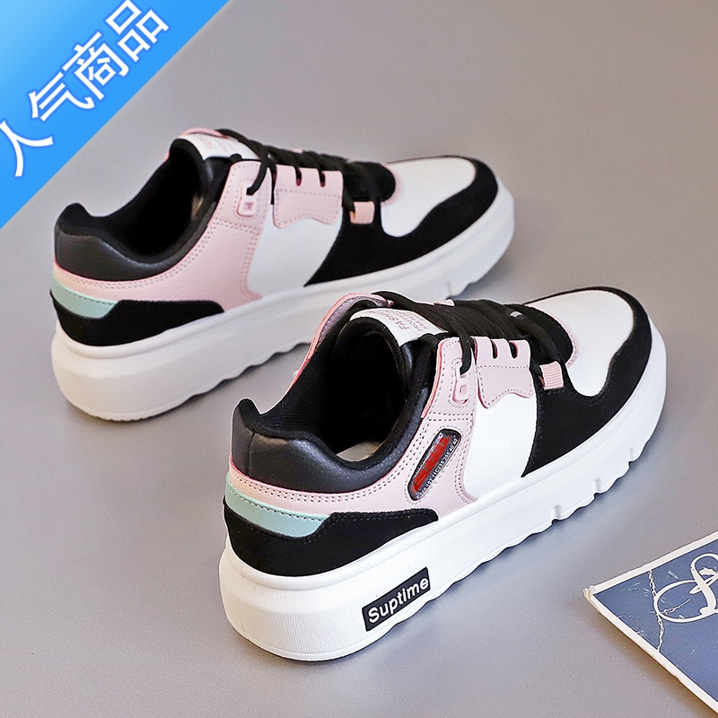 SUNTEK2023春季新款板鞋女学生ins潮小众百搭运动休闲鞋子小白女鞋