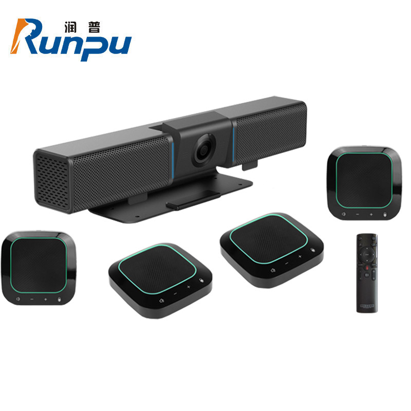 润普Runpu 视频会议一体机 4K摄像头无线四麦级联全向麦克风自带扬声器RP-S-Y840W