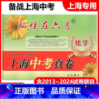 化学 [正版]2025版灿烂在六月上海中考真卷 化学 2013-2024 十二年上海中考真题汇编 含答案 初中初三九年级