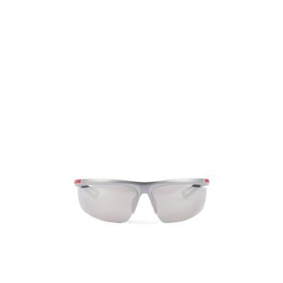  普拉达(PRADA)男士醋酸纤维徽标太阳镜100%UV防护时尚休闲潮牌墨镜 白色