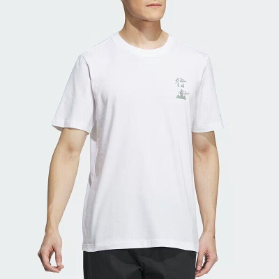 阿迪达斯短袖男新款运动休闲透气圆领舒适T恤 IU1264 D