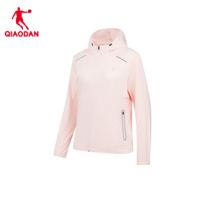 乔丹梭织风衣女春季新款女士防风户外骑行垂钓连帽夹克外套女