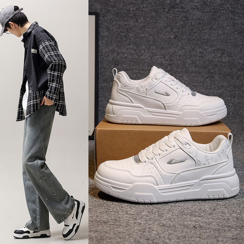 20266春季小白鞋新款韩版ins男学生厚底增高运动板鞋休闲街拍