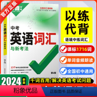 中考英语词汇 初中通用 [正版]初中英语语法与中考新趋势词汇与新考法语篇情境学语法主题词汇练习初中生初一初二初三七八九年
